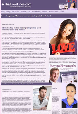 AtlanticThai operates the largest Dating siet in Thailand